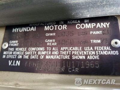 Zdjęcie 13 z 13 samochodu: 2001 HYUNDAI ELANTRA GLS VIN:KMHDN45D11U171965 - miniatura