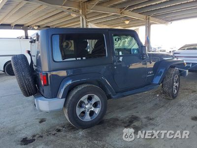 Trzecie zdjęcie samochodu z tyłu: 2017 JEEP WRANGLER SAHARA VIN:1C4AJWBG2HL507572 - miniatura