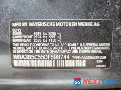 Zdjęcie 12 z 12 samochodu: 2013 BMW 328 XI SULEV VIN:WBA3B5C55DF598744 - miniatura