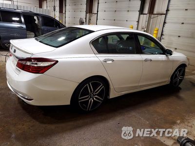 Trzecie zdjęcie samochodu z tyłu: 2017 HONDA ACCORD SPORT VIN:1HGCR2F54HA162853 - miniatura