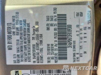 Zdjęcie 12 z 12 samochodu: 2015 FORD FUSION SE VIN:3FA6P0H73FR189300 - miniatura
