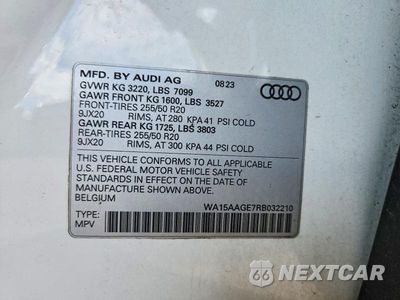 Zdjęcie 12 z 12 samochodu: 2024 AUDI Q8 E-TRON PREMIUM PLUS VIN:WA15AAGE7RB032210 - miniatura