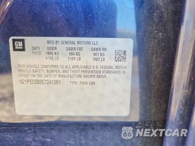 Zdjęcie 12 z 12 samochodu: 2014 CHEVROLET CRUZE LT VIN:1G1PE5SB8E7241081 - miniatura