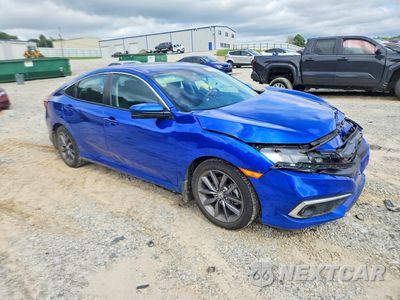 Czwarte zdjęcie samochodu z boku: 2021 HONDA CIVIC EX VIN:19XFC1F36ME008349 - miniatura