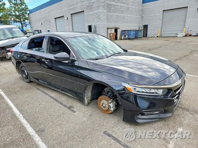 Czwarte zdjęcie samochodu z boku: 2019 HONDA ACCORD SPORT VIN:1HGCV1F33KA139673 - miniatura