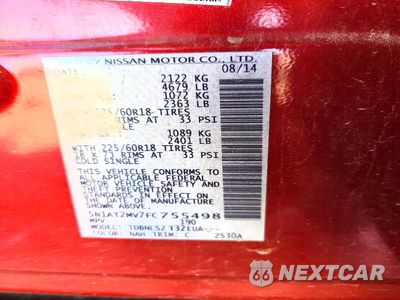 Zdjęcie 12 z 12 samochodu: 2015 NISSAN ROGUE SL VIN:5N1AT2MV7FC755498 - miniatura