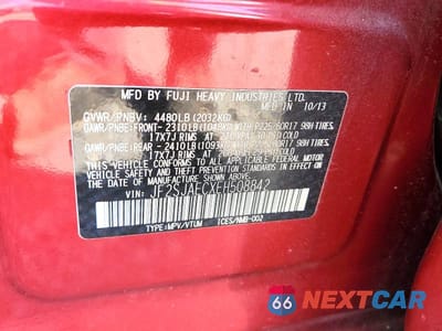 Zdjęcie 13 z 13 samochodu: 2014 SUBARU FORESTER 2.5I PREMIUM VIN:JF2SJAECXEH508842 - miniatura