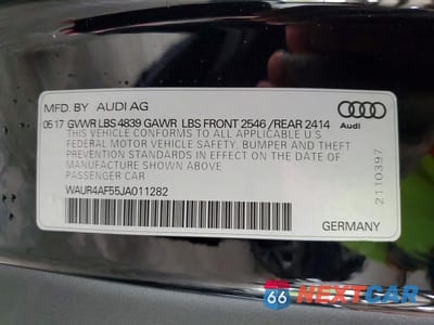 Zdjęcie 13 z 13 samochodu: 2018 AUDI S5 PRESTIGE VIN:WAUR4AF55JA011282 - miniatura