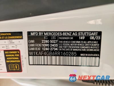 Zdjęcie 13 z 13 samochodu: 2024 MERCEDES-BENZ C 300 VIN:W1KAF4GB6RR160285 - miniatura