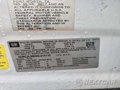 Zdjęcie 13 z 13 samochodu: 2017 CHEVROLET TRAX 1LT VIN:3GNCJLSB0HL214115 - miniatura