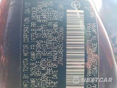 Zdjęcie 12 z 12 samochodu: 2012 SCION XD BASE VIN:JTKKU4B45C1025066 - miniatura