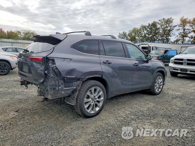 Trzecie zdjęcie samochodu z tyłu: 2022 TOYOTA HIGHLANDER HYBRID LIMITED VIN:5TDXBRCH6NS545543 - miniatura