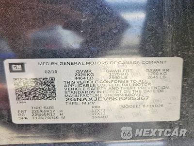 Zdjęcie 13 z 13 samochodu: 2019 CHEVROLET EQUINOX LT VIN:2GNAXJEV6K6235367 - miniatura