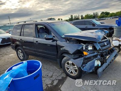 Czwarte zdjęcie samochodu z boku: 2005 HONDA PILOT EX VIN:2HKYF184X5H551318 - miniatura