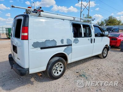 Trzecie zdjęcie samochodu z tyłu: 2011 CHEVROLET EXPRESS G1500 VIN:1GCSGAF47B1182880 - miniatura