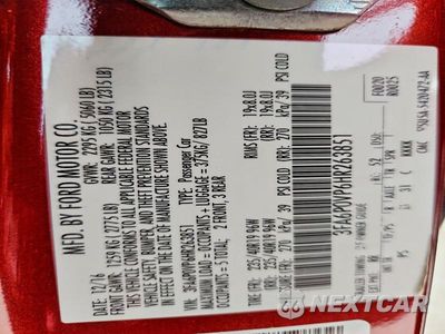 Zdjęcie 13 z 13 samochodu: 2017 FORD FUSION SPORT VIN:3FA6P0VP6HR263851 - miniatura