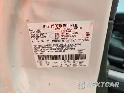Zdjęcie 12 z 12 samochodu: 2012 FORD ESCAPE LIMITED VIN:1FMCU9EG9CKC22939 - miniatura