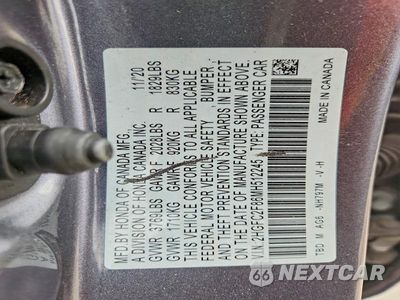 Zdjęcie 12 z 12 samochodu: 2021 HONDA CIVIC SPORT VIN:2HGFC2F86MH512245 - miniatura