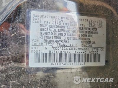 Zdjęcie 13 z 13 samochodu: 2019 NISSAN SENTRA SV VIN:3N1AB7AP0KY332163 - miniatura