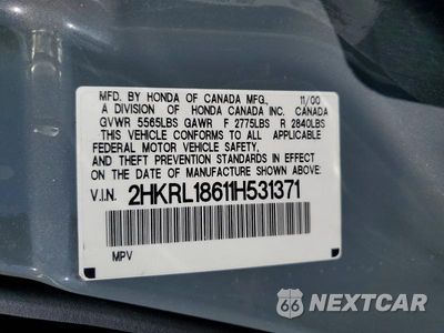 Zdjęcie 13 z 13 samochodu: 2001 HONDA ODYSSEY EX VIN:2HKRL18611H531371 - miniatura