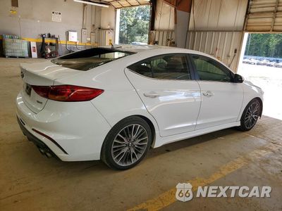 Trzecie zdjęcie samochodu z tyłu: 2018 HYUNDAI ELANTRA SPORT VIN:KMHD04LBXJU678430 - miniatura