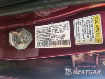 Zdjęcie 13 z 13 samochodu: 2010 HONDA CR-V EX VIN:5J6RE3H57AL042783 - miniatura