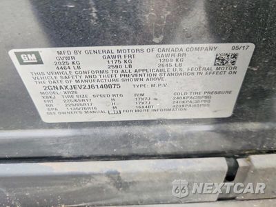 Zdjęcie 13 z 13 samochodu: 2018 CHEVROLET EQUINOX LT VIN:2GNAXJEV2J6140075 - miniatura