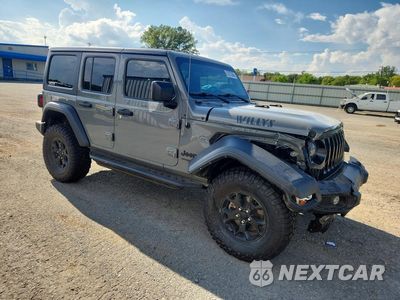 Czwarte zdjęcie samochodu z boku: 2021 JEEP WRANGLER UNLIMITED SPORT VIN:1C4HJXDN3MW741633 - miniatura