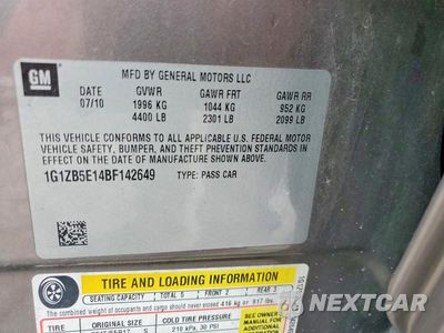 Zdjęcie 12 z 12 samochodu: 2011 CHEVROLET MALIBU LS VIN:1G1ZB5E14BF142649 - miniatura