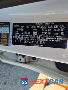 Zdjęcie 12 z 12 samochodu: 2020 KIA FORTE LXS VIN:3KPF24AD7LE165231 - miniatura