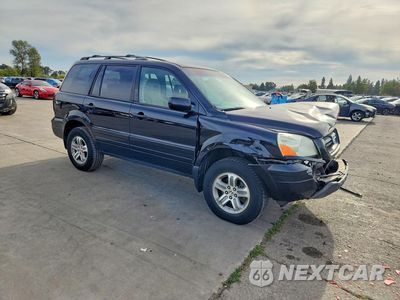 Czwarte zdjęcie samochodu z boku: 2005 HONDA PILOT EX VIN:2HKYF18425H502310 - miniatura