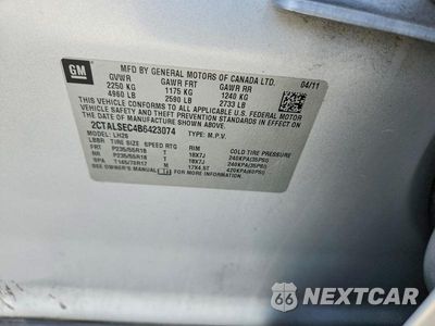 Zdjęcie 13 z 13 samochodu: 2011 GMC TERRAIN SLE VIN:2CTALSEC4B6423074 - miniatura
