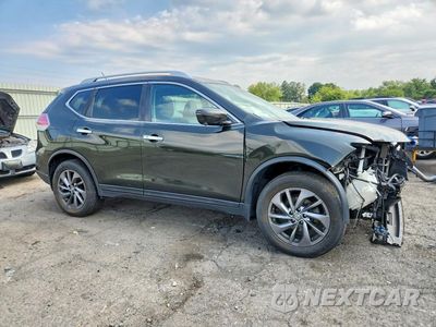 Czwarte zdjęcie samochodu z boku: 2016 NISSAN ROGUE SL VIN:5N1AT2MV5GC900877 - miniatura