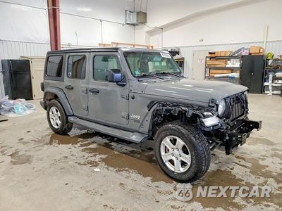 Czwarte zdjęcie samochodu z boku: 2019 JEEP WRANGLER UNLIMITED SPORT VIN:1C4HJXDN5KW644771 - miniatura