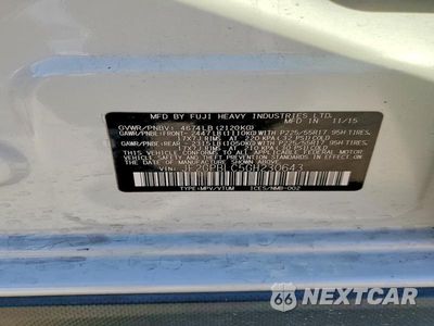 Zdjęcie 13 z 13 samochodu: 2016 SUBARU CROSSTREK 2.0I HYBRID TOURING VIN:JF2GPBLC5GH230643 - miniatura