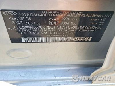 Zdjęcie 12 z 12 samochodu: 2018 HYUNDAI ELANTRA SE VIN:5NPD74LF8JH343468 - miniatura