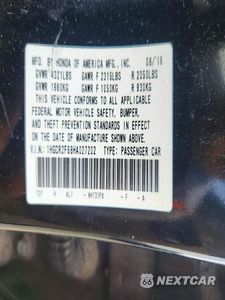 Zdjęcie 13 z 13 samochodu: 2017 HONDA ACCORD EXL VIN:1HGCR2F98HA027202 - miniatura