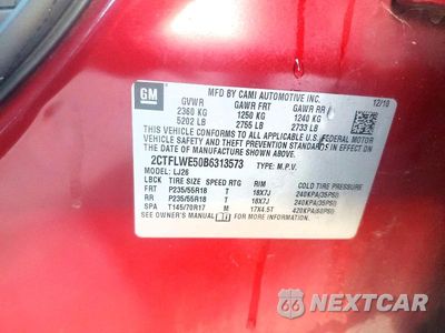 Zdjęcie 12 z 12 samochodu: 2011 GMC TERRAIN SLT VIN:2CTFLWE50B6313573 - miniatura