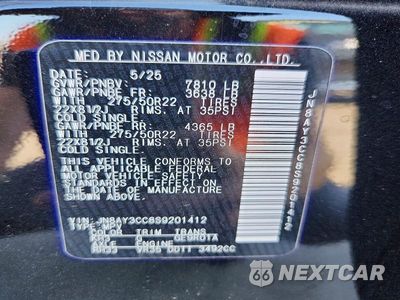 Zdjęcie 14 z 14 samochodu: 2025 NISSAN ARMADA PLATINUM RESERVE VIN:JN8AY3CC8S9201412 - miniatura