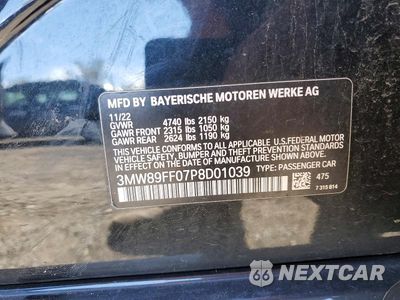 Zdjęcie 13 z 13 samochodu: 2023 BMW 330XI VIN:3MW89FF07P8D01039 - miniatura