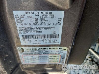 Zdjęcie 12 z 12 samochodu: 2009 FORD F150 SUPERCREW VIN:1FTRW12819FB10533 - miniatura
