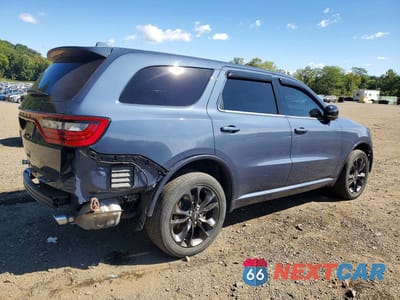 Trzecie zdjęcie samochodu z tyłu: 2021 DODGE DURANGO SXT VIN:1C4RDJAG6MC764856 - miniatura