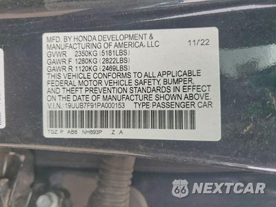 Zdjęcie 12 z 12 samochodu: 2023 ACURA TLX TYPE S VIN:19UUB7F91PA000153 - miniatura