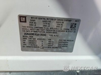 Zdjęcie 12 z 12 samochodu: 2018 CHEVROLET EQUINOX PREMIER VIN:2GNAXMEV5J6136040 - miniatura