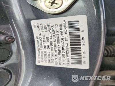 Zdjęcie 12 z 12 samochodu: 2013 HONDA CIVIC LX VIN:2HGFB2F50DH598564 - miniatura