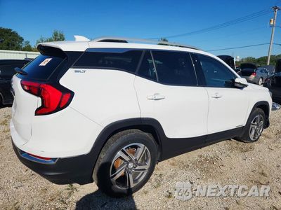 Trzecie zdjęcie samochodu z tyłu: 2019 GMC TERRAIN SLT VIN:3GKALPEV7KL246417 - miniatura