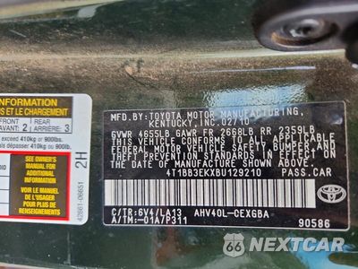 Zdjęcie 13 z 13 samochodu: 2011 TOYOTA CAMRY HYBRID VIN:4T1BB3EKXBU129210 - miniatura