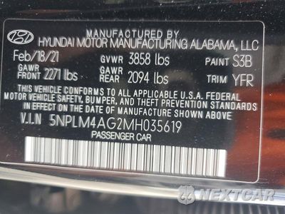 Zdjęcie 13 z 13 samochodu: 2021 HYUNDAI ELANTRA SEL VIN:5NPLM4AG2MH035619 - miniatura
