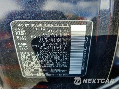 Zdjęcie 12 z 12 samochodu: 2011 NISSAN JUKE S VIN:JN8AF5MV9BT012708 - miniatura
