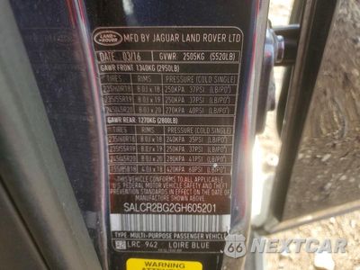 Zdjęcie 13 z 13 samochodu: 2016 LAND ROVER DISCOVERY SPORT HSE VIN:SALCR2BG2GH605201 - miniatura